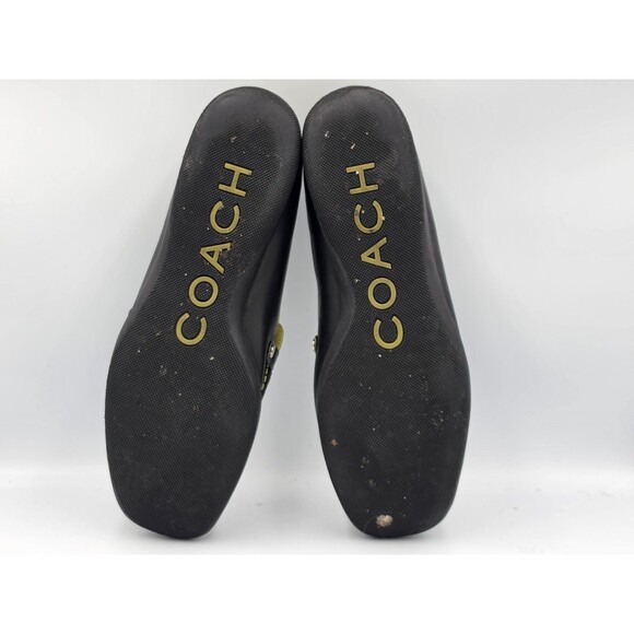Vintage Men\'s Coach Black Leather Loafers Moccasin Square Toe Size 11.5 Y2K main image 6